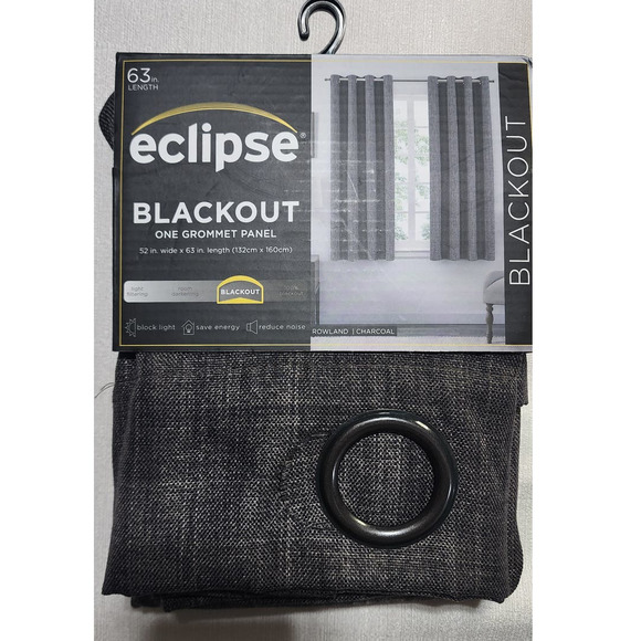 eclipse blackout one panel gray 52inches x 63inches - Picture 1 of 7